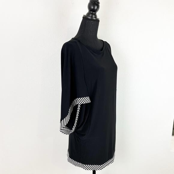 Vintage Joseph Ribkoff Mod Mini Dress Black - Picture 3 of 10